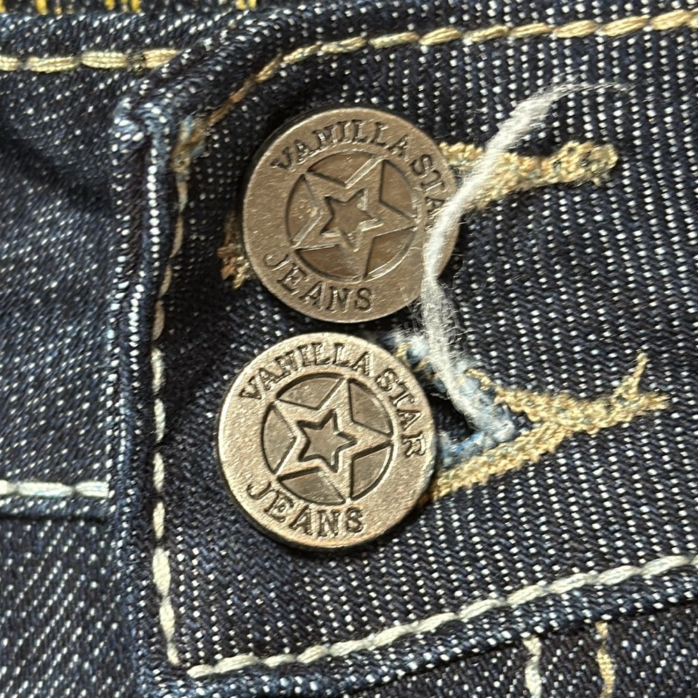 Vanilla Star Jeans Deep Indigo Straight Leg Size 9 - Picture 7 of 15